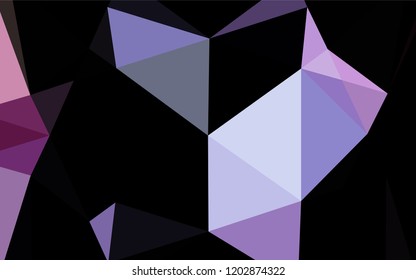 Light Pink, Blue vector abstract polygonal texture. Colorful abstract illustration with gradient. Triangular pattern for your business design.