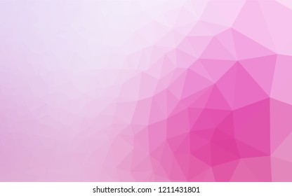 Light Pink, Blue vector abstract mosaic backdrop. Colorful illustration in abstract style with gradient. The best triangular design for your business.
