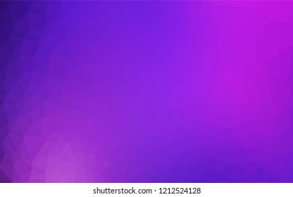 Light Pink, Blue vector abstract mosaic pattern. Brand new colored illustration in blurry style with gradient. Triangular pattern for your business design.
