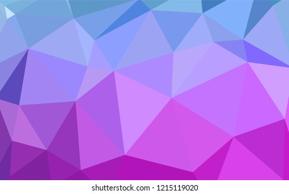 Light Pink, Blue vector abstract mosaic backdrop. Polygonal abstract illustration with gradient. Pattern for a brand book's backdrop.