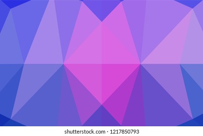 Light Pink, Blue vector abstract mosaic pattern. Colorful abstract illustration with gradient. The completely new template can be used for your brand book.