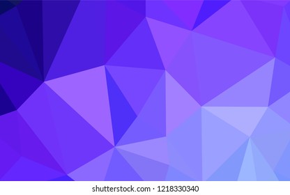 Light Pink, Blue vector abstract mosaic background. A sample with polygonal shapes. A completely new design for your leaflet.