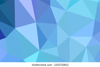 Light Pink, Blue vector abstract mosaic background. Geometric illustration in Origami style with gradient.  Textured pattern for your backgrounds.