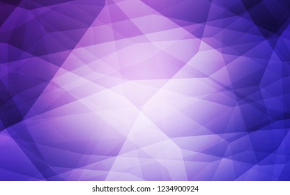 Light Pink, Blue vector abstract mosaic pattern. Polygonal abstract illustration with gradient. Template for cell phone's backgrounds.