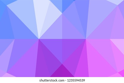 Light Pink, Blue vector abstract polygonal texture. Colorful illustration in abstract style with gradient. The elegant pattern can be used as part of a brand book.