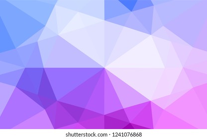 Light Pink, Blue vector abstract mosaic backdrop. Modern geometrical abstract illustration with gradient. The textured pattern can be used for background.