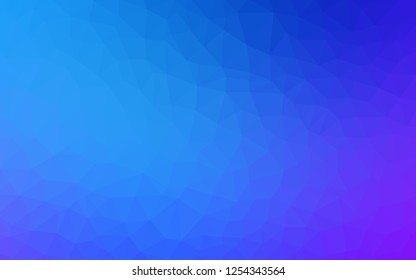 Light Pink, Blue vector abstract polygonal pattern. Shining polygonal illustration, which consist of triangles. Pattern for a brand book's backdrop.