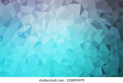 Light Pink, Blue vector abstract mosaic backdrop. Triangular geometric sample with gradient.  Template for cell phone's backgrounds.