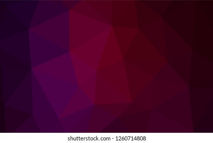 Light Pink, Blue vector abstract mosaic backdrop. Shining colorful illustration with triangles. Completely new template for your banner.