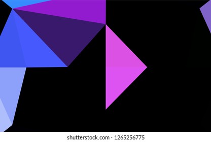 Light Pink, Blue vector abstract polygonal texture. Shining illustration, which consist of triangles. The textured pattern can be used for background.