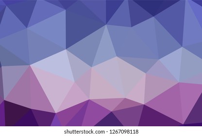 Light Pink, Blue vector abstract polygonal template. Colorful abstract illustration with triangles. A completely new design for your leaflet.