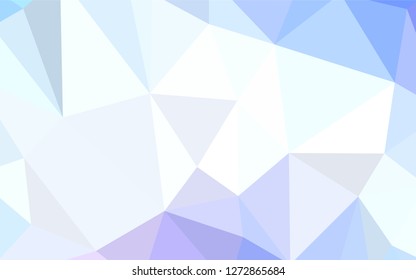 Light Pink, Blue vector abstract polygonal template. Colorful illustration in polygonal style with gradient. Textured pattern for your backgrounds.