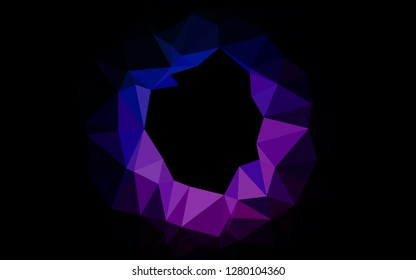 Light Pink, Blue vector abstract polygonal cover. An elegant bright illustration with gradient. New texture for your design.
