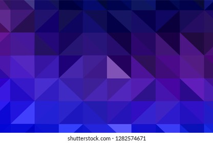 Light Pink, Blue vector abstract mosaic backdrop. A completely new color illustration in a polygonal style. Triangular pattern for your design.