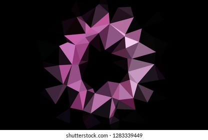 Light Pink, Blue vector abstract polygonal cover. An elegant bright illustration with gradient. Template for your brand book.