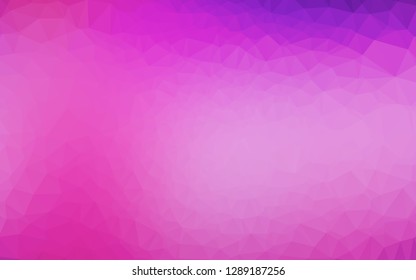 Light Pink, Blue vector abstract polygonal layout. Glitter abstract illustration with an elegant design. Completely new design for your business.