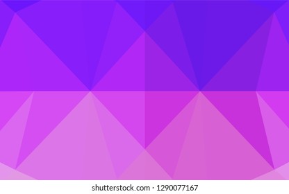 Light Pink, Blue vector abstract polygonal texture. Creative illustration in halftone style with gradient. Brand new style for your business design.