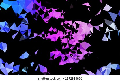Light Pink, Blue vector abstract polygonal layout. Brand new colorful illustration in with gradient. Template for your brand book.