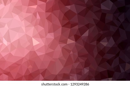 Light Pink, Blue vector abstract polygonal template. Polygonal abstract illustration with gradient. Template for cell phone's backgrounds.