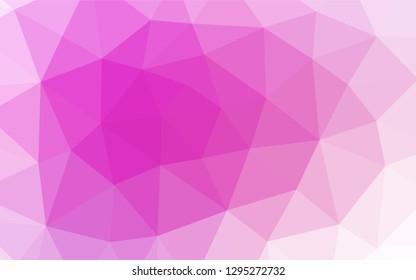 Light Pink, Blue vector abstract mosaic background. Creative illustration in halftone style with gradient. The elegant pattern can be used as part of a brand book.