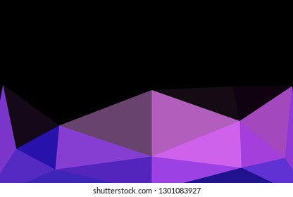 Light Pink, Blue vector abstract polygonal layout. Shining illustration, which consist of triangles. Completely new template for your business design.