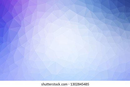 Light Pink, Blue vector abstract polygonal template. Colorful illustration in polygonal style with gradient. Brand new style for your business design.
