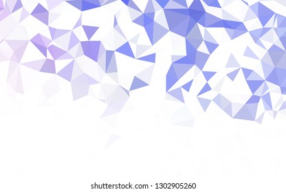 Light Pink, Blue vector abstract polygonal background. Colorful illustration in polygonal style with gradient. New template for your brand book.