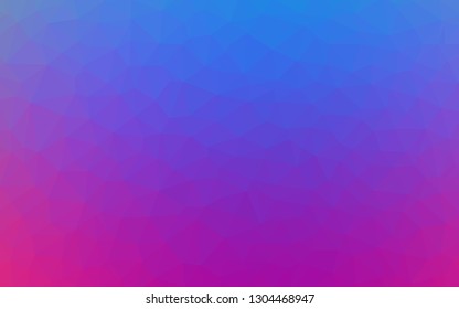Light Pink, Blue vector abstract polygonal background. Polygonal abstract illustration with gradient. New template for your brand book.