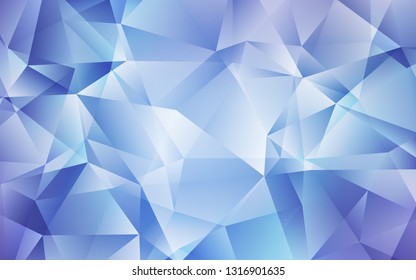 Light Pink, Blue vector abstract polygonal background. A completely new color illustration in a polygonal style. Brand new design for your business.