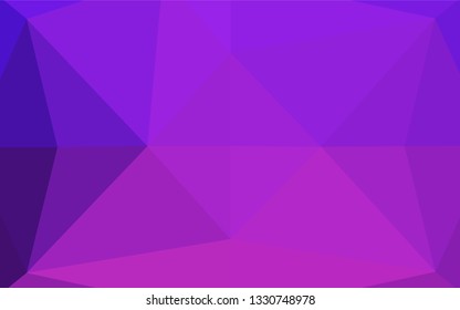 Light Pink, Blue vector abstract polygonal cover. Creative illustration in halftone style with gradient. A completely new design for your business.