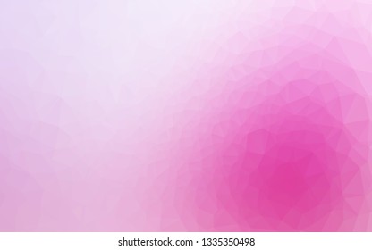 Light Pink, Blue vector abstract mosaic backdrop. A sample with polygonal shapes. Completely new template for your business design.