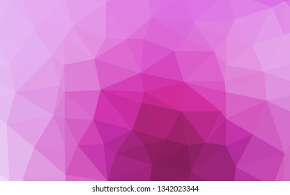 Light Pink, Blue vector abstract polygonal layout. Glitter abstract illustration with an elegant design. Elegant pattern for a brand book.