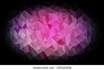 Light Pink, Blue vector abstract polygonal texture. Colorful illustration in abstract style with gradient. Template for your brand book.