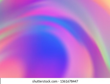 Light Pink, Blue vector abstract template. A completely new color illustration in a bokeh style. The best blurred design for your business.