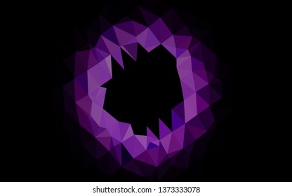 Light Pink, Blue vector abstract polygonal texture. Modern geometrical abstract illustration with gradient. Template for a cell phone background.