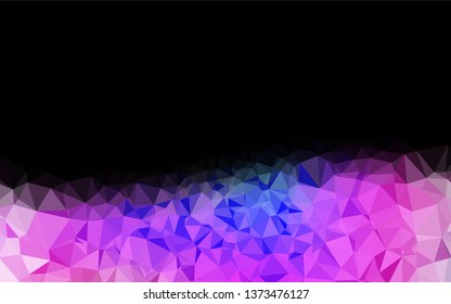 Light Pink, Blue vector abstract polygonal texture. Creative geometric illustration in Origami style with gradient. A new texture for your design.
