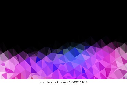 Light Pink, Blue vector abstract polygonal texture. Colorful abstract illustration with gradient. Completely new design for your business.