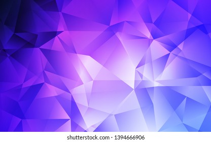Light Pink, Blue vector abstract polygonal background. Colorful illustration in polygonal style with gradient. Brand new style for your business design.