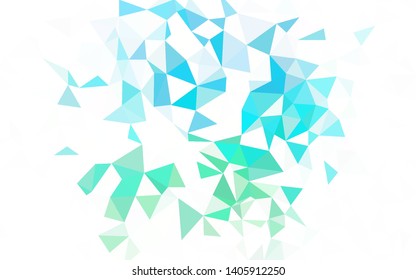 Light Pink, Blue vector abstract polygonal background. Creative geometric illustration in Origami style with gradient. New template for your brand book.