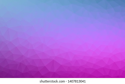Light Pink, Blue vector abstract polygonal background. A sample with polygonal shapes. A completely new design for your leaflet.