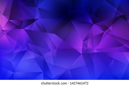 Light Pink, Blue vector abstract mosaic background. Colorful illustration in polygonal style with gradient. New template for your brand book.
