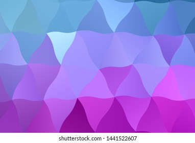 Light Pink, Blue vector abstract polygonal pattern. Colorful illustration in polygonal style with gradient. Template for cell phone's backgrounds.