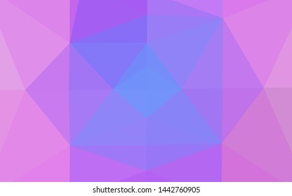 Light Pink, Blue vector abstract mosaic background. Colorful illustration in abstract style with gradient. Template for a cell phone background.
