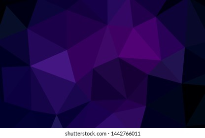 Light Pink, Blue vector abstract polygonal pattern. Geometric illustration in Origami style with gradient.  Polygonal design for your web site.
