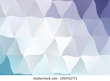Light Pink, Blue vector abstract polygonal pattern. Shining colorful illustration with triangles. Best triangular design for your business.