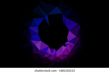 Light Pink, Blue vector abstract polygonal texture. A completely new color illustration in a vague style. Completely new design for your business.