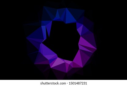 Light Pink, Blue vector abstract polygonal cover. Modern geometrical abstract illustration with gradient. New texture for your design.