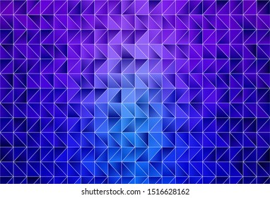 Light Pink, Blue vector abstract polygonal pattern. Modern abstract illustration with triangles. Brand new design for your business.
