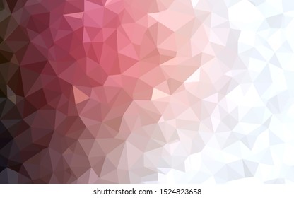 Light Pink, Blue vector abstract polygonal background. A completely new color illustration in a polygonal style. Brand new design for your business.