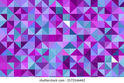 Light Pink, Blue vector abstract polygonal background. Geometric illustration in Origami style with gradient.  Triangular pattern for your business design.